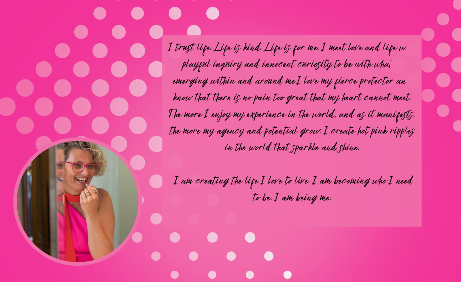 Rebecca and the words of her declaration on becoming sources pink angel